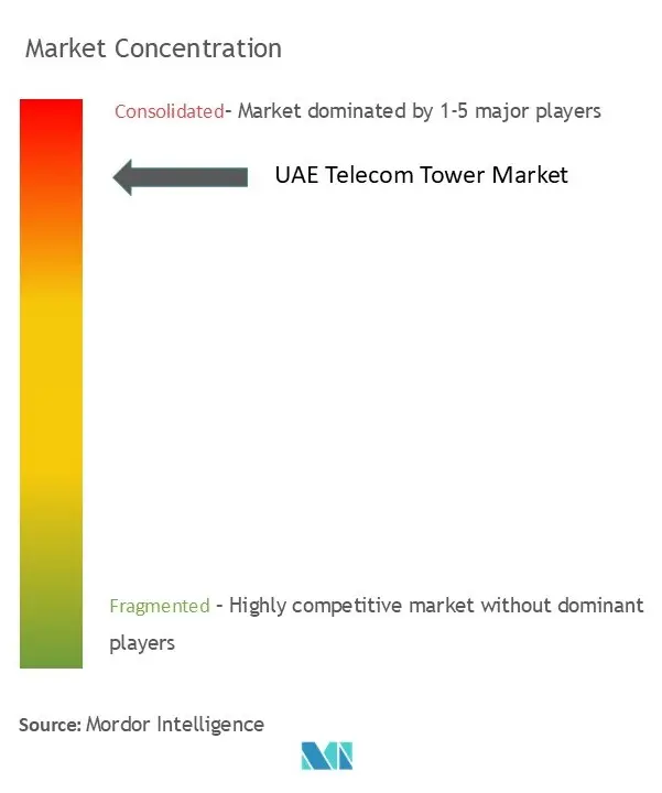 UAE Telecom Towers Market Concentration