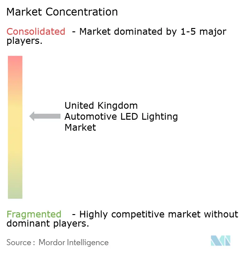 UK Automotive LED Lighting Market Concentration