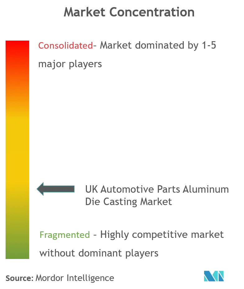 Britische Automobilteile aus AluminiumdruckgussMarktkonzentration