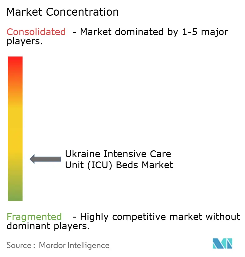 Ukraine Intensive Care Unit (ICU) Beds Market Concentration