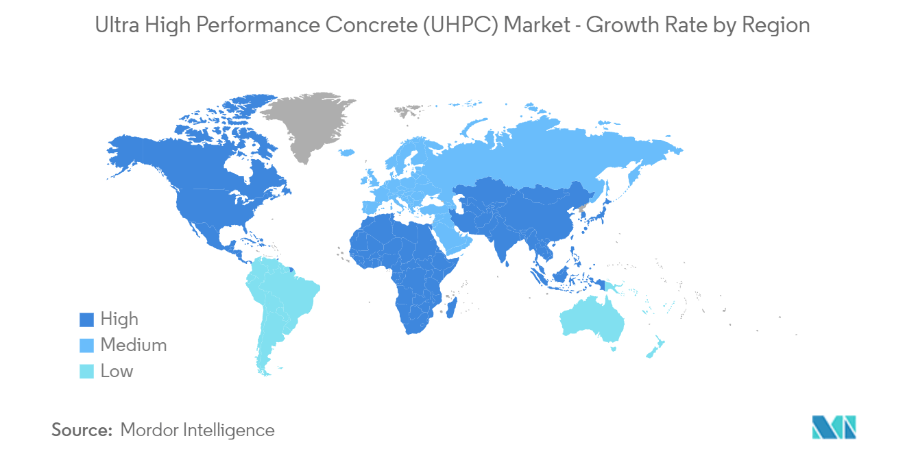 Ultra High Performance Concrete (UHPC) Market - Growth Rate by Region