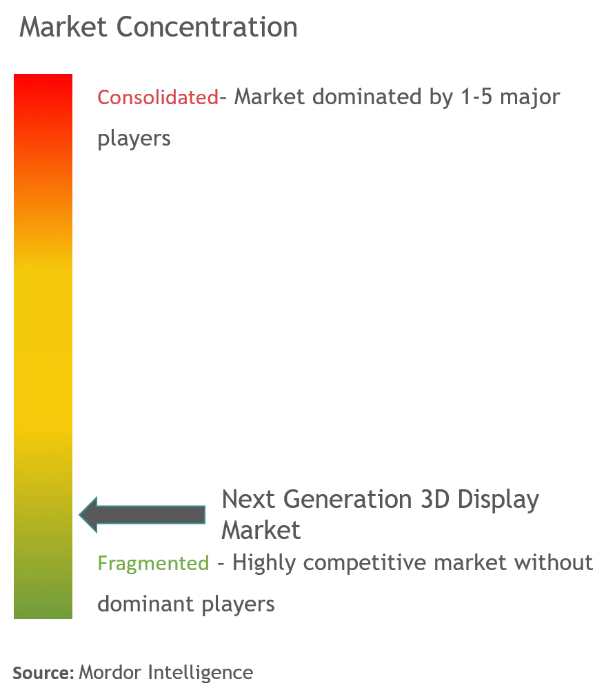 次世代3Dディスプレイ市場の集中