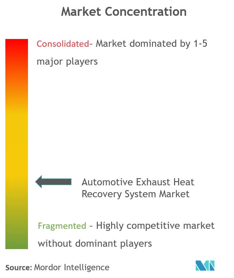 Automotive Exhaust Heat Recovery System Market Concentration