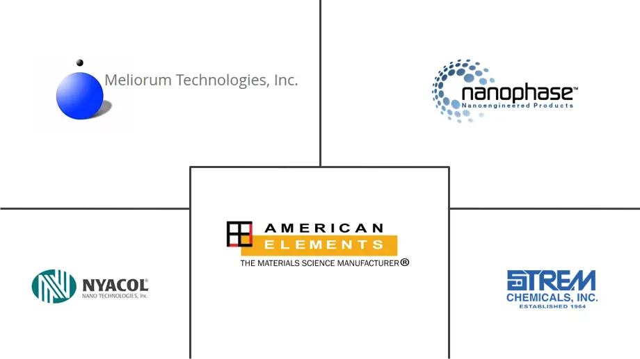 Acteurs clés du marché des nanoparticules doxyde de cérium