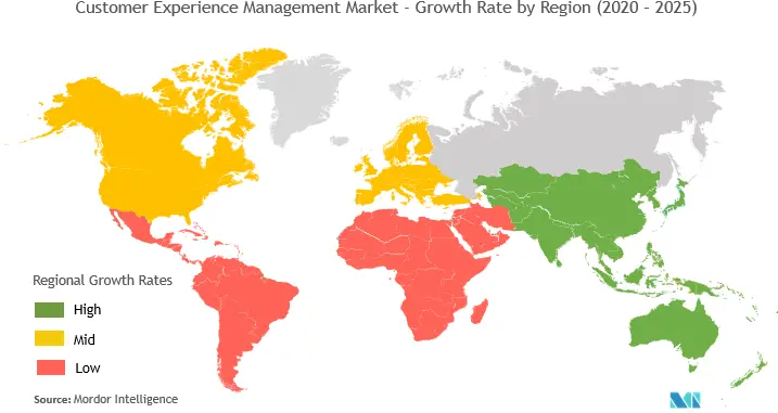 Customer Experience Management Market Growth by Region