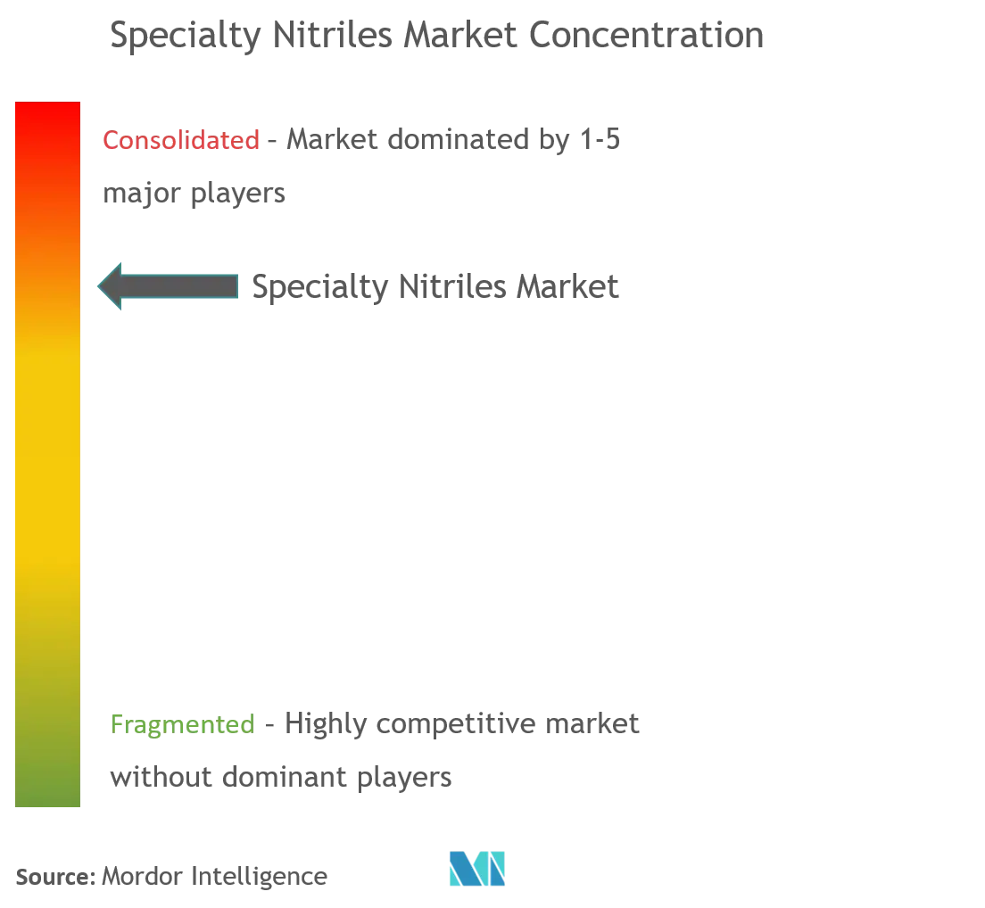 Specialty Nitriles Market Concentration
