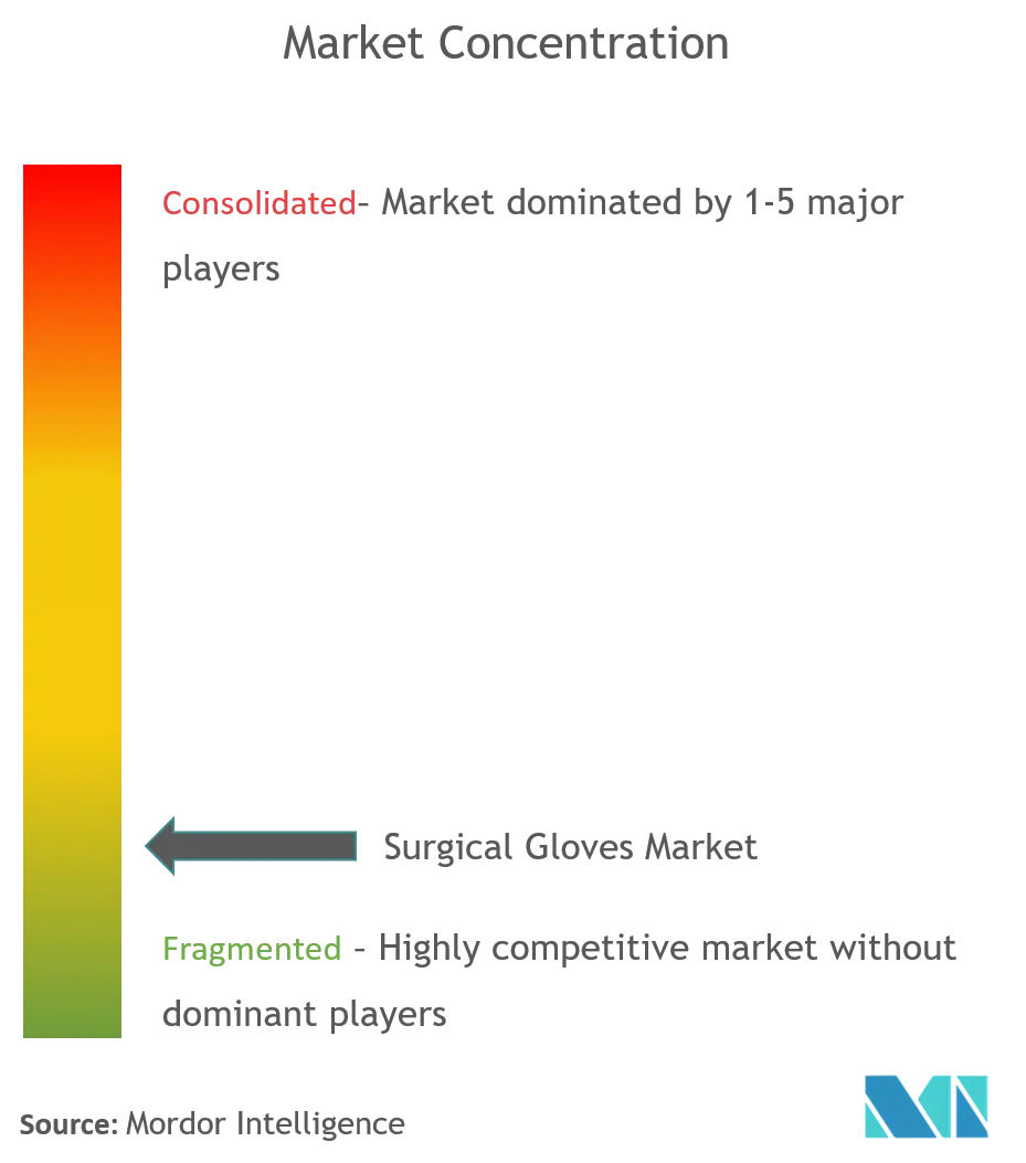 手術用手袋市場集中度