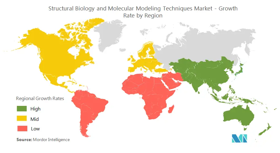 structural biology and molecular modeling techniques market  Growth by Region