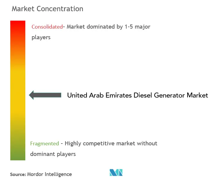 United Arab Emirates Diesel Generator Market Concentration United Arab Emirates Diesel Generator Market Concentration