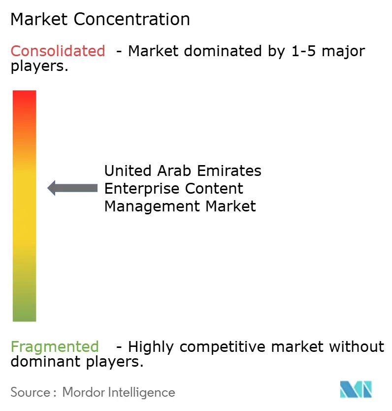 Concentration du Marché de la Gestion de Contenu d'Entreprise aux Émirats Arabes Unis