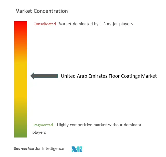 United Arab Emirates Floor Coatings Market  Concentration