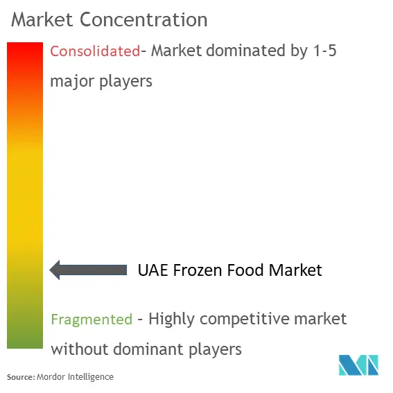 United Arab Emirates Frozen Food Market Concentration