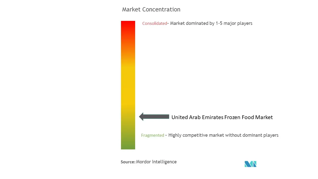 United Arab Emirates Frozen Food Market Concentration