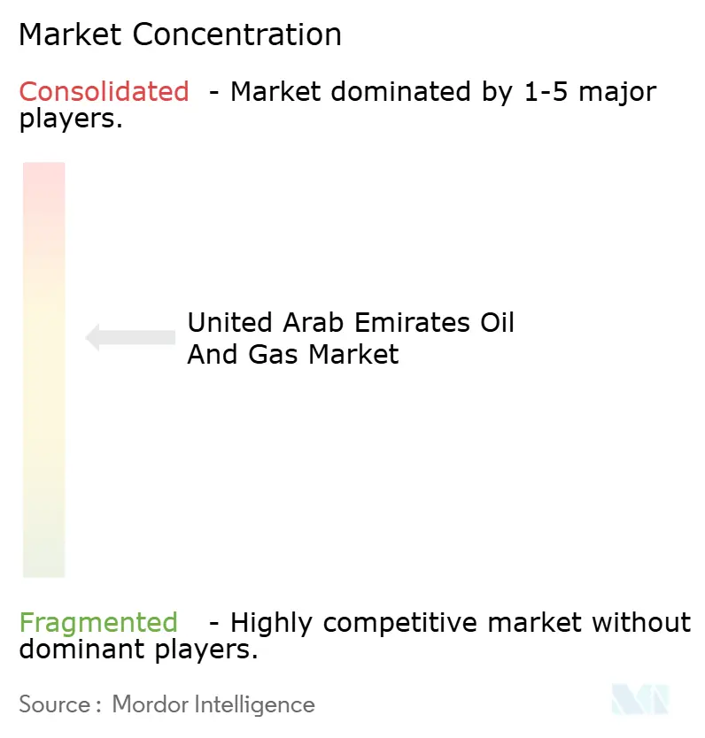 United Arab Emirates Oil And Gas Market Concentration