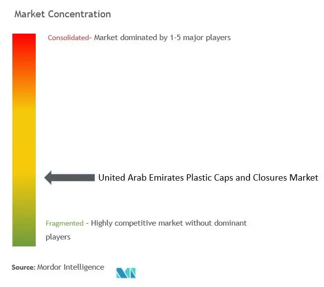 United Arab Emirates Plastic Caps And Closures Market Concentration