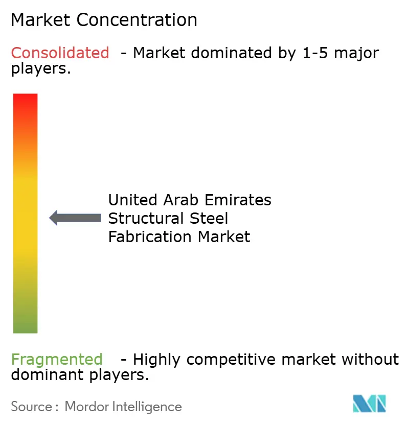 United Arab Emirates Structural Steel Fabrication Market Concentration