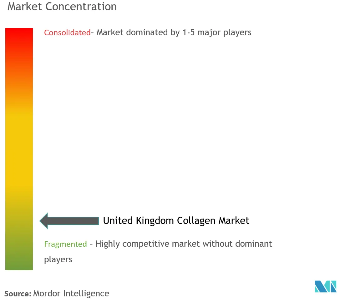 Reino Unido ColágenoConcentración del Mercado