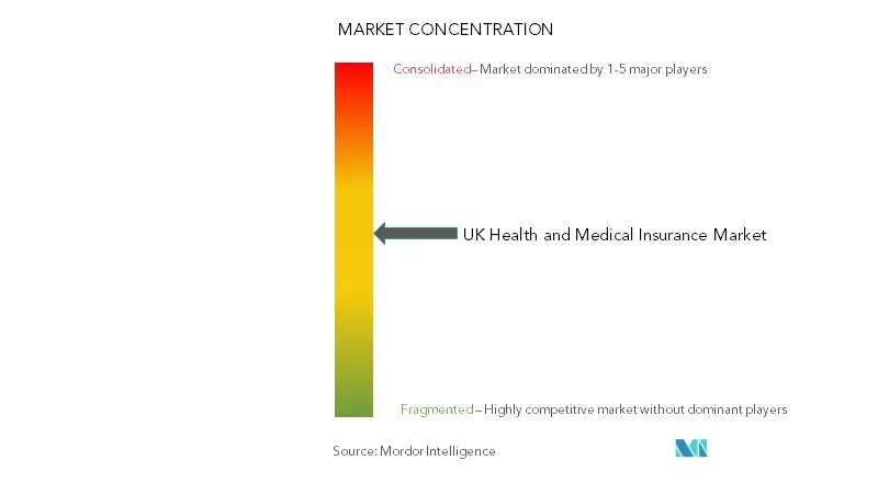 UK Health And Medical Insurance Market Concentration