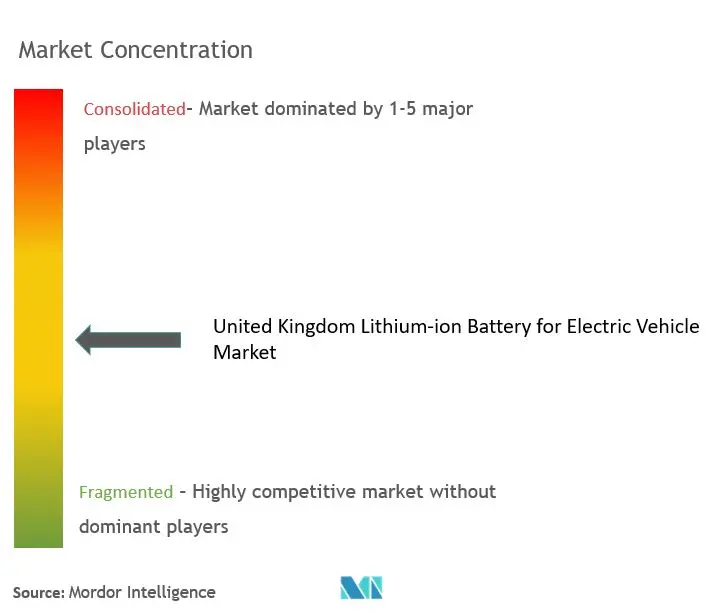 United Kingdom Lithium-ion Battery For Electric Vehicle Market Concentration