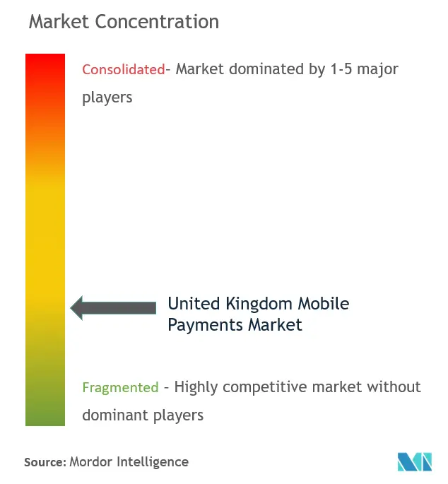 United Kingdom Mobile Payments Market Concentration