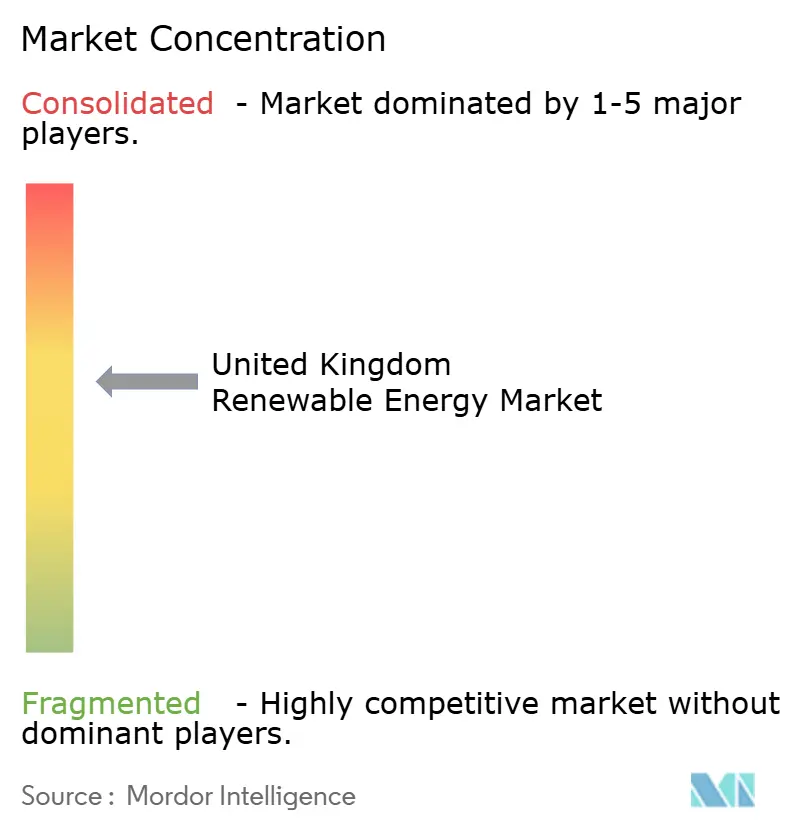 Concentración del Mercado de Energías Renovables del Reino Unido