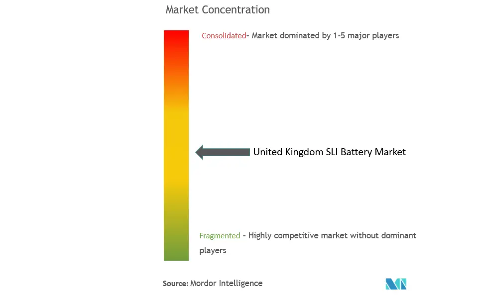 United Kingdom SLI Battery Market Concentration