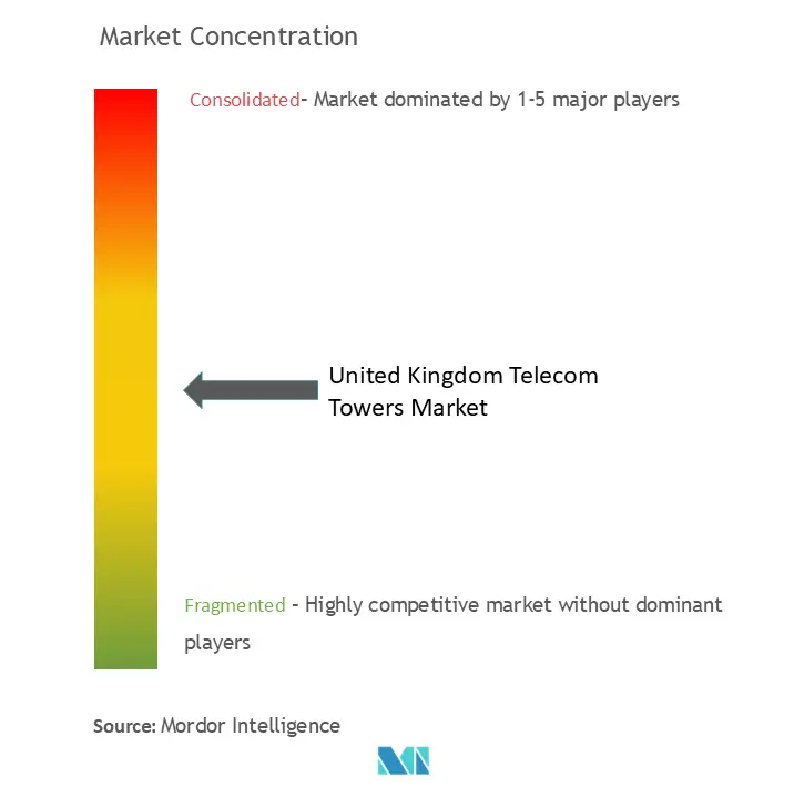 United Kingdom Telecom Towers Market Concentration