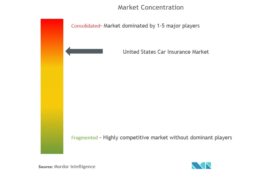United State Car Insurance Market Concentration