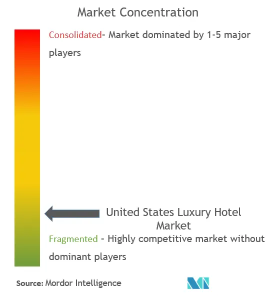 Luxushotel in den Vereinigten StaatenMarktkonzentration