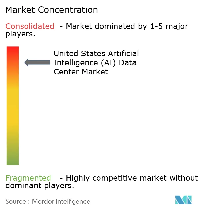 United States Artificial Intelligence (AI) Optimised Data Center Market Concentration United States Artificial Intelligence (AI) Optimised Data Center Market Concentration