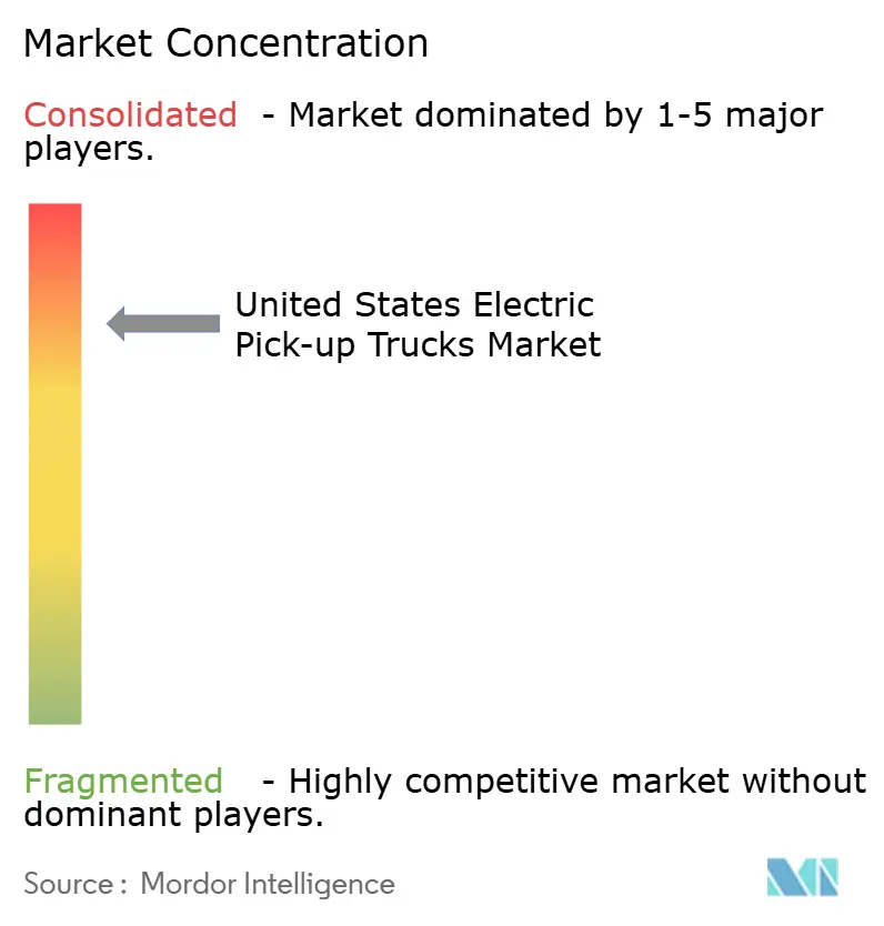 United States Electric Pick-up Trucks Market Concentration