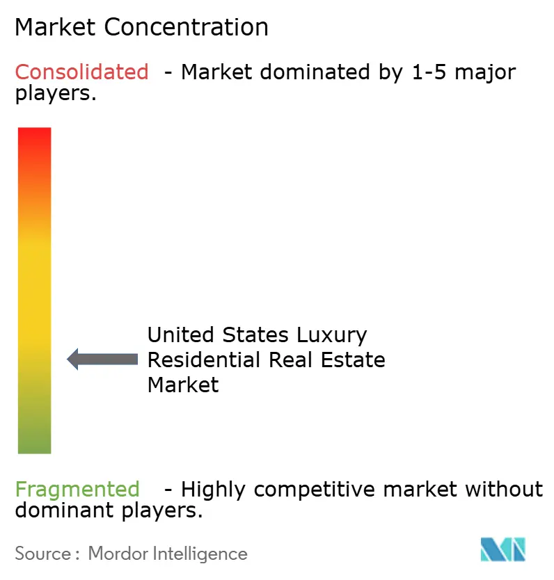 US Luxury Residential Real Estate Market Concentration