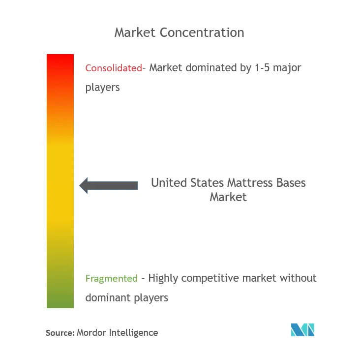 US Mattress Bases Market Concentration