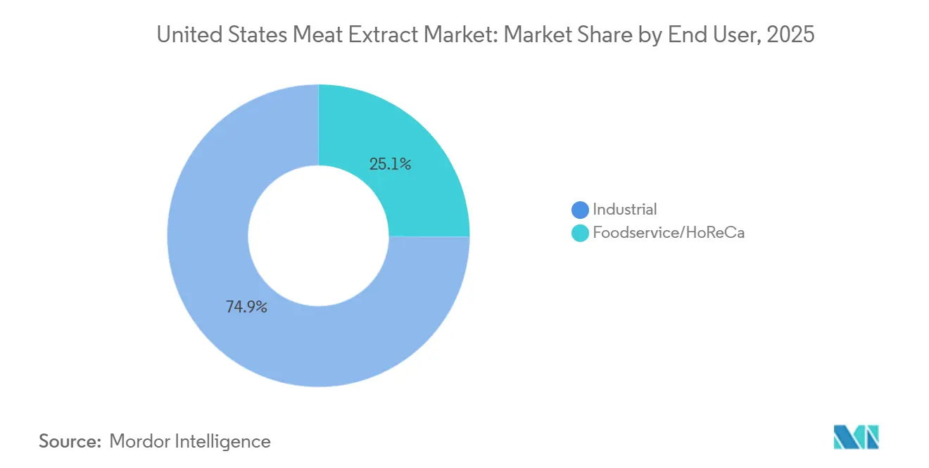 United States Meat Extract Market: Market Share by End User