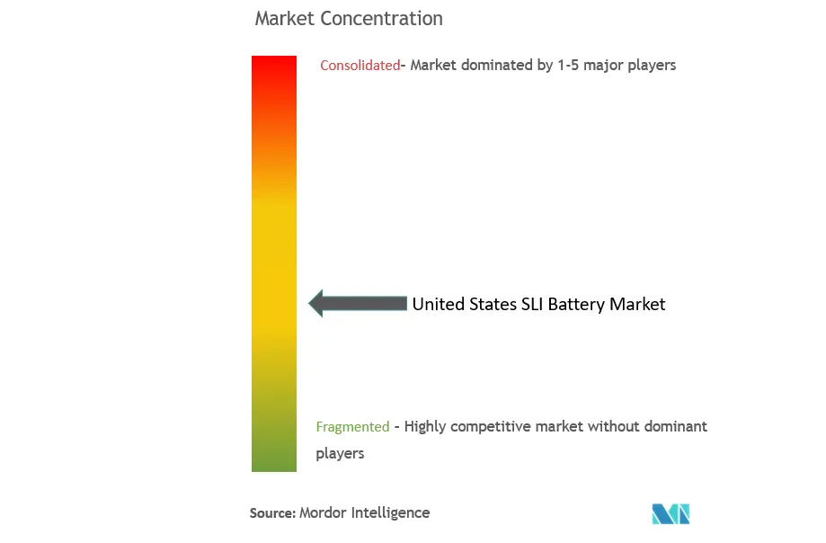 United States SLI Battery Market Concentration