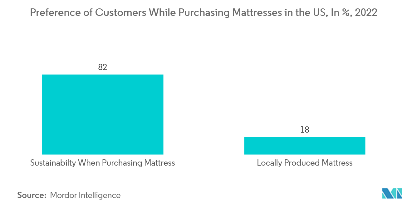 US Sustainable Mattress Market: Preference of Customers While Purchasing Mattresses in the US, In %, 2022