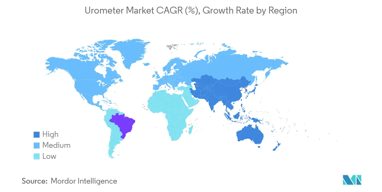 Urometer Market CAGR (%), Growth Rate by Region