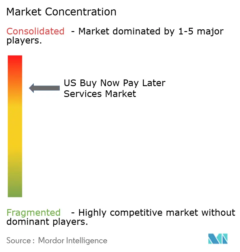 US Buy Now Pay Later Services Market Concentration