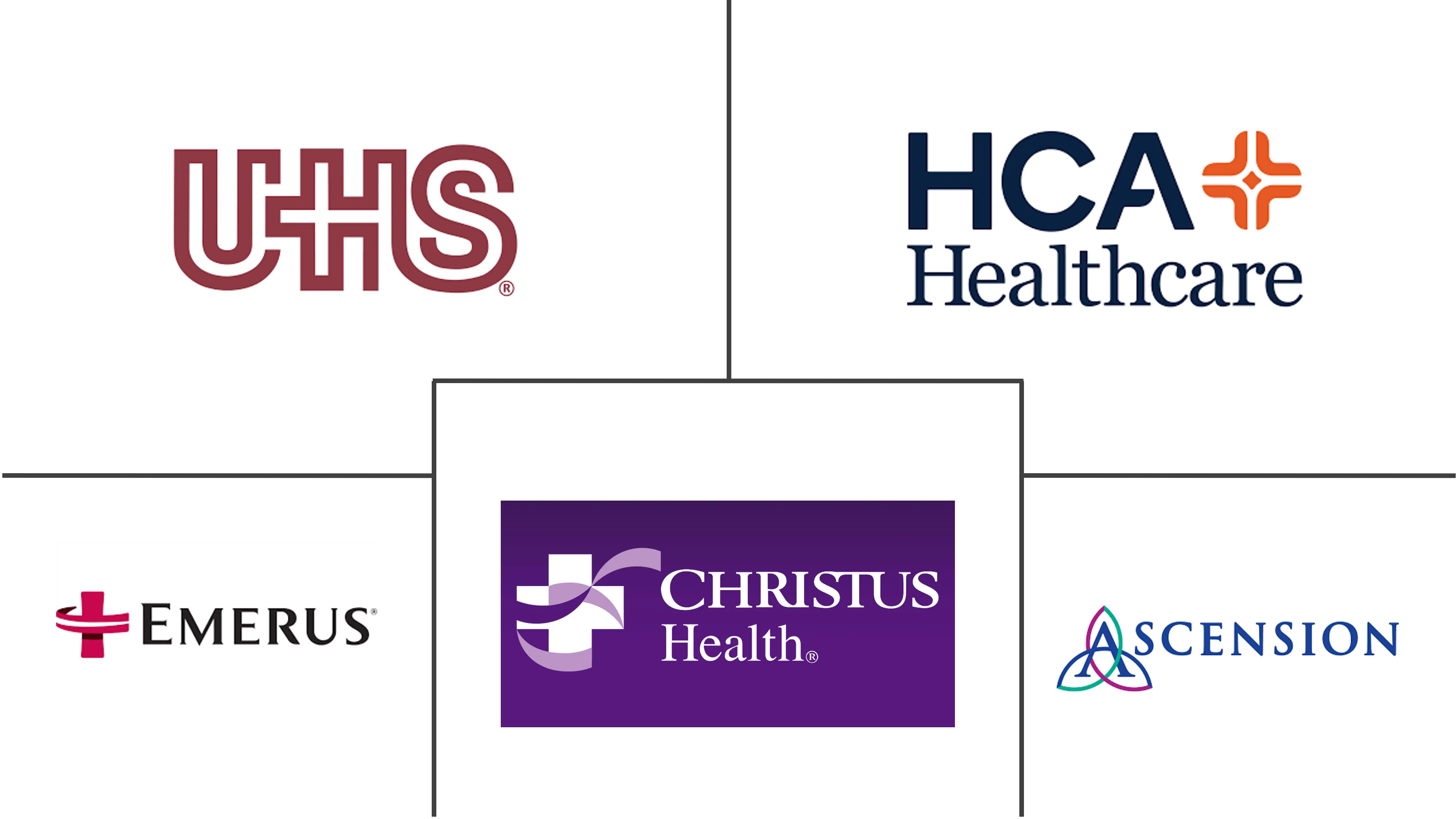 미국 독립 응급실 시장 주요 업체