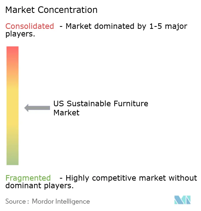 US Sustainable Furniture Market Concentration