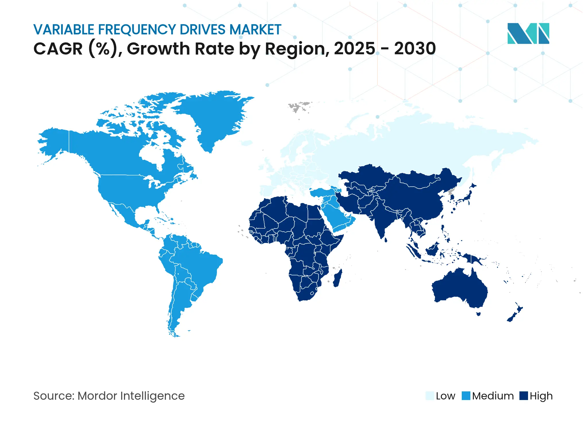 Variable Frequency Drives Market CAGR (%), Growth Rate by Region