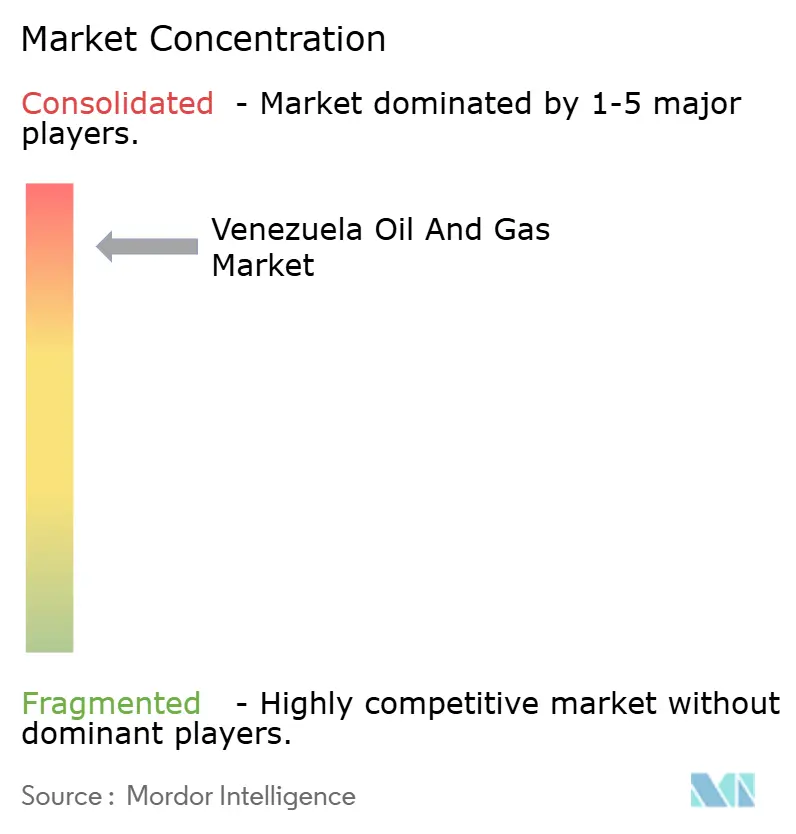 Venezuela Oil and Gas Market Concentration