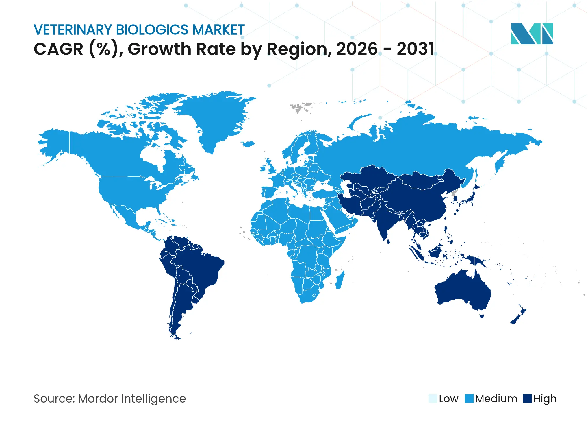 Veterinary Biologics Market CAGR (%), Growth Rate by Region