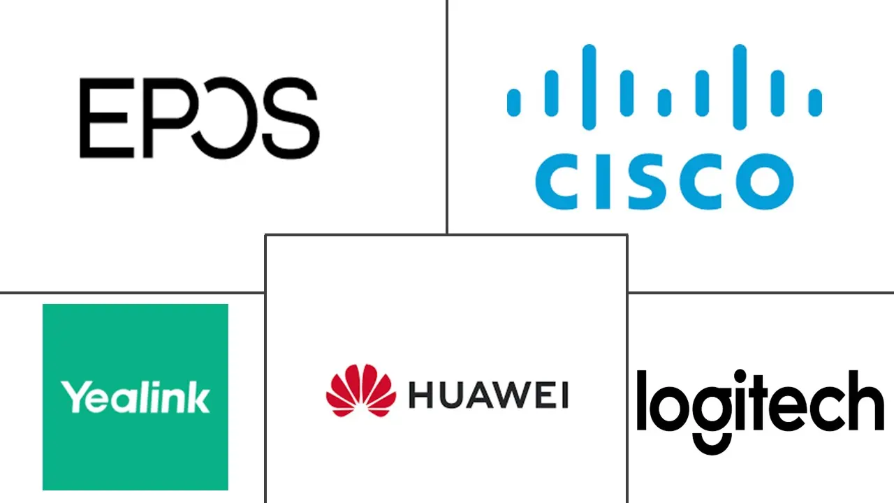 Principais participantes em Mercado de Hardware para Videoconfer��ncia ind��stria