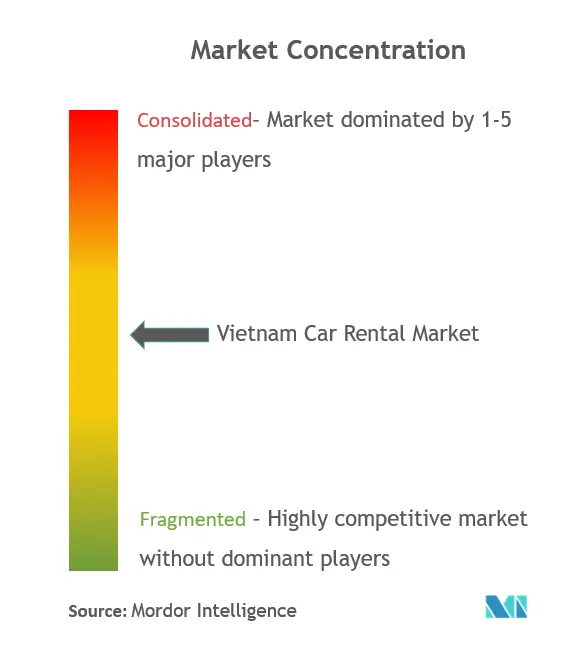 Vietnam Car Rental Market Concentration