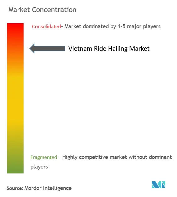 Vietnam Ride-Hailing Market Concentration