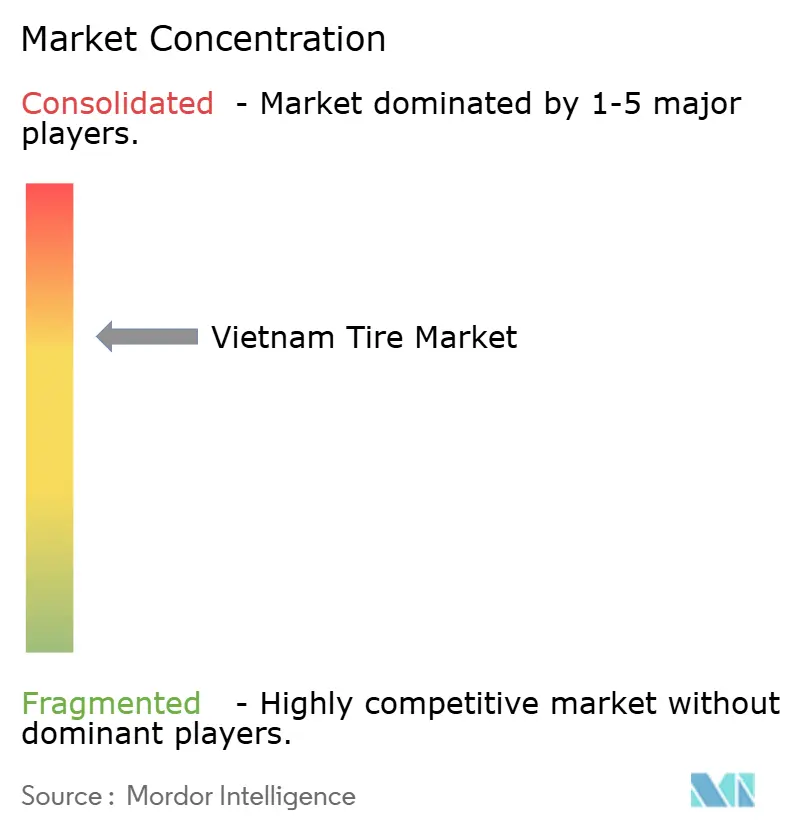 Marktkonzentration im Vietnam-Reifenmarkt