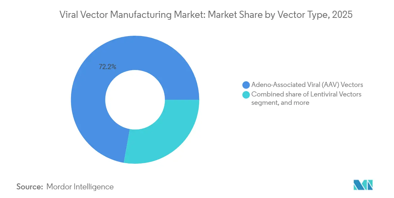 Viral Vector Manufacturing Market: Market Share by Vector Type, 2025