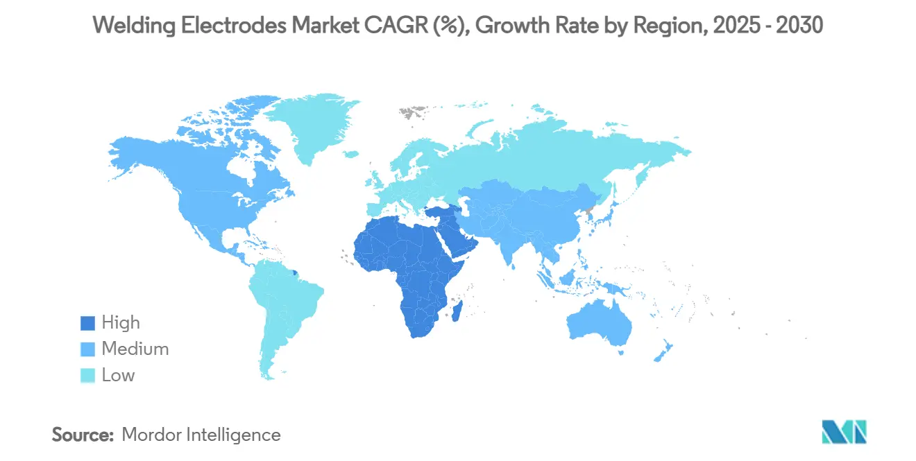 용접 인터넷 바카라사이트 시장 CAGR(%), 지역별 성장률