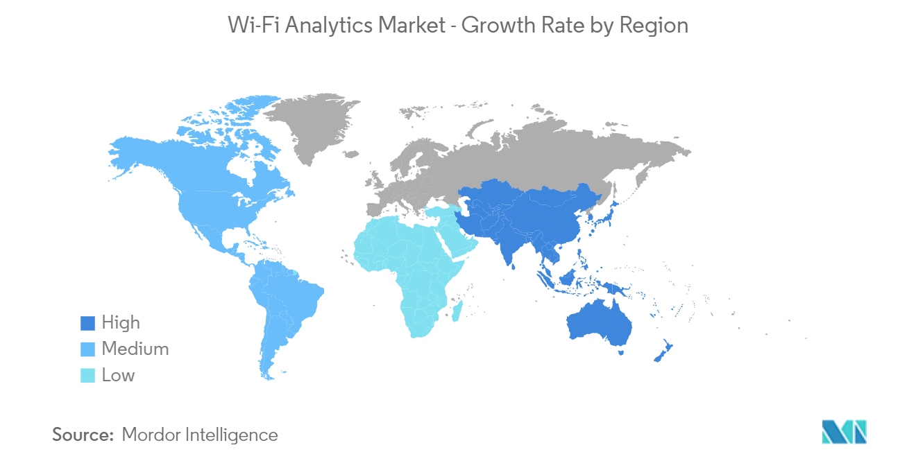 Wi-Fiアナリティクス市場 - 地域別成長率 